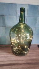 Jarre en verre Vintage vert bouteille