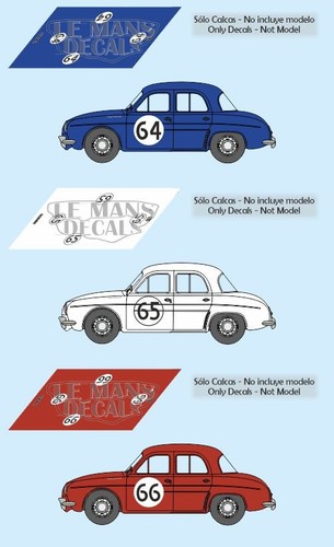 Autocollants renault dauphine - autocollants,