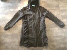 Veste mi-saison noire fripée Jennyfer femme Taille M