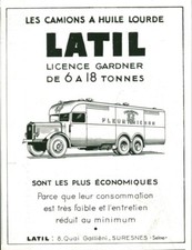 Publicité ancienne camions