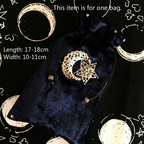 Velvet tarot card bag pouch - card,