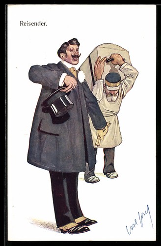Carte postale artiste - carte, carl