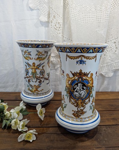 Paire vases gien - de,