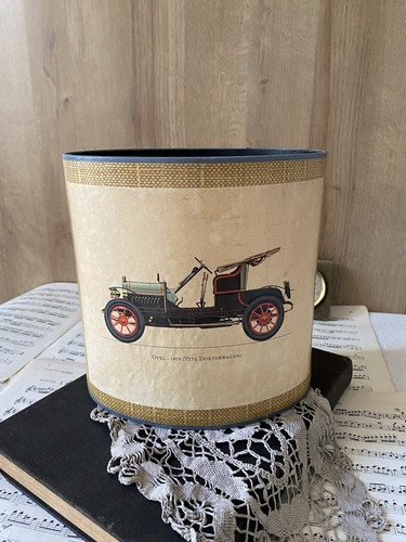 Poubelle papier vintage déco