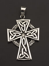 Pendentif Crucifix Croix Celtique Irlandaise entrelacs Argent 925 -7.5g # 25922