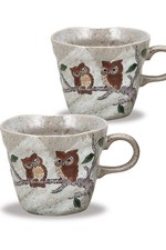 Kutani Céramique Paire Tasse