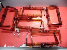 Vintage - lot de 10 ancien fermoir de sac ambré des années 60