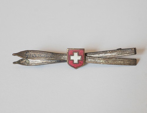 Ancien insigne broche ski - ancien,