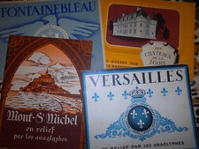 Lot 4 Albums Éditions en Anaglyphes. Lunettes 3D, relief