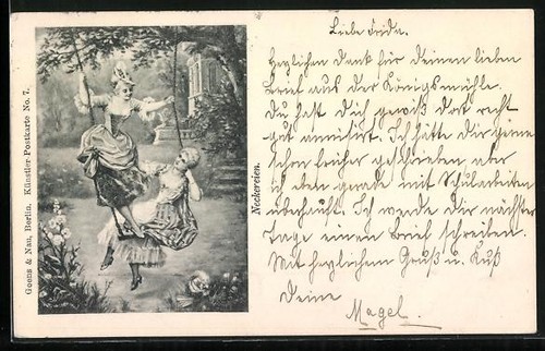 Carte postale artiste deux - carte,
