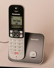 Téléphone fixe sans fil Solo Panasonic KX-TG6851FRB Noir et argent