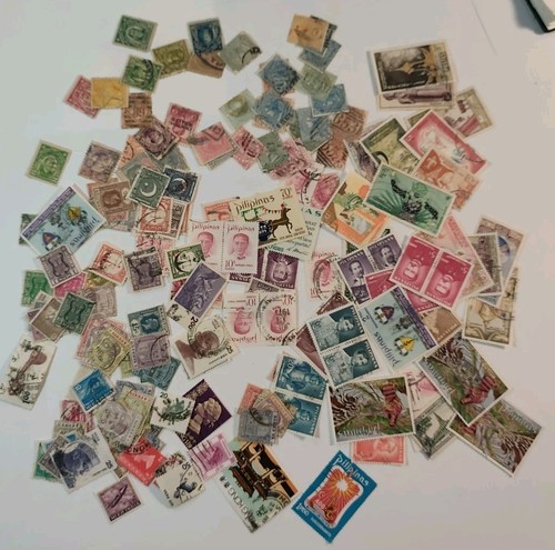 Lot vrac timbre monde stamp - lot,