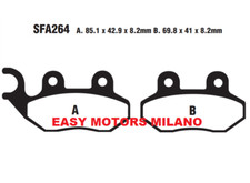 Paire Plaquette de Frein EBC Avant SFA264 PGO Tr 3 50 2003>2004