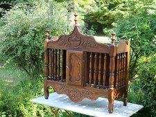 Meuble panetière provençale en bois naturel. 95 x 84 x 37 cm   SDC24PAN001