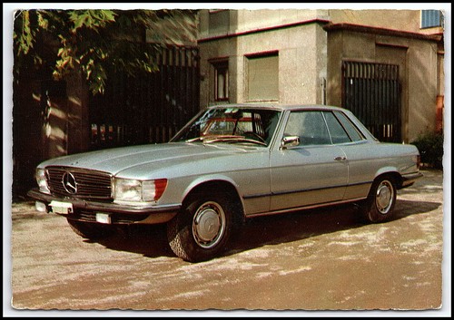 Carte postale vintage mercedes - postale,