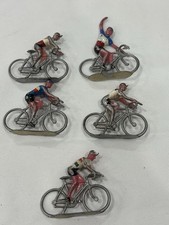 Rare lot de 5 figurines anciens coureurs cyclistes /salza/aludo/quiralu/cofalu