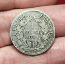 #59-147 ~ Napoléon III - 1 Franc 1860 BB (Croix)