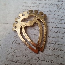 Grande Broche Vintage Réunion des Musées Nationaux Coeur Vendéen Museum Brooch