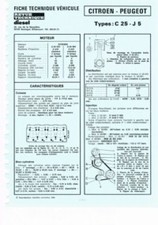 C25-J5 - Fiche Technique Citroen