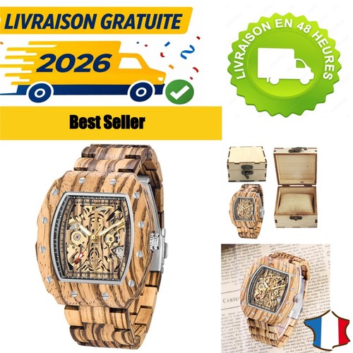 Montre automatique bois - automatique, en