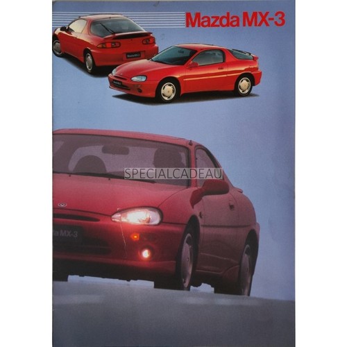 Affichette mazda mx3 1991 - mazda,