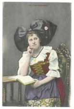 CPA - TYPE D'ALSACIENNE - La coiffe et costume traditionnelle alsacien