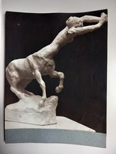 Anonyme, ca 1910, sculptures de Rodin, épreuve argentique d'époque contrecollée