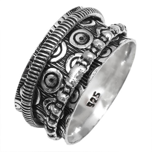 Bague toupie argent pour - bague,