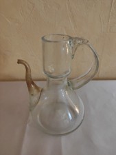 Huilier ou Vinaigrier Vintage,en Verre Soufflé
