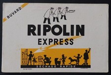 Buvard RIPOLIN EXPRESS Silhouette peinture paint peintre blotter 1