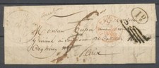 1820 Lettre DETAXES, cercle