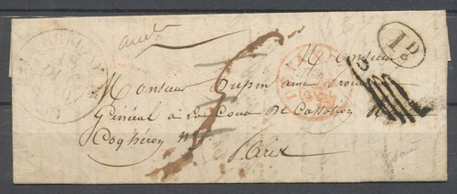 1820 lettre detaxes - 1820, detaxes,