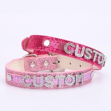 Collier Choker BDSM DIY Lettre QUEEN Gothique Personnalisé Cuir PU