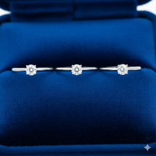 Lot de 3 bagues rondes en