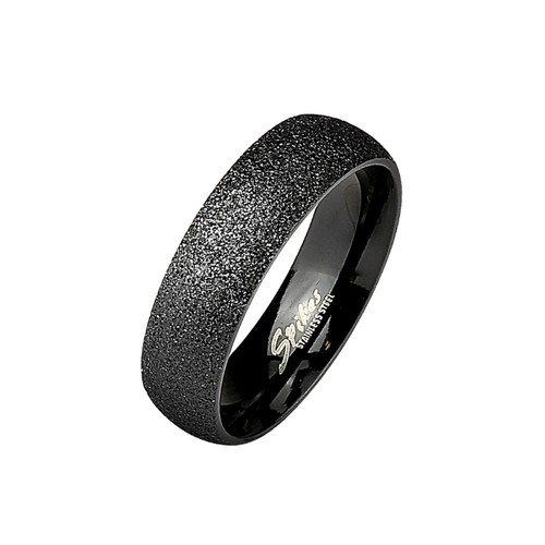 Bague acier inoxydable noir - bague,