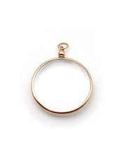 Grand pendentif porte-photo en or 18k, médaillon ancien, bijou de sentiment