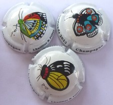 Capsule de Champagne: Extra ! LHUILLIER PALM, Papillon, Oostende 2022, n°84c,d,e