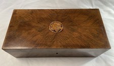 TRES BELLE BOITE A GANTS NAPOLEON 3 ancienne boite en bois coffret collection