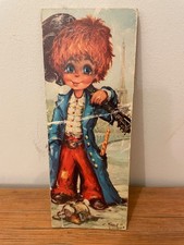 Petit Tableau style Poulbot, Titi Parisien Vintage