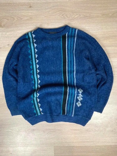 Pull vintage motifs rayures - vintage,