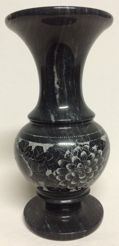 Solid marble vase - solid,