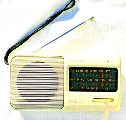 Radio sony portable - sony, blanc
