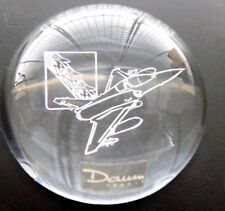 RARE- PRESSE PAPIER DAUM  - BA 133 NANCY - MIRAGE 2000 INSIGNE - ARMÉE DE L'AIR