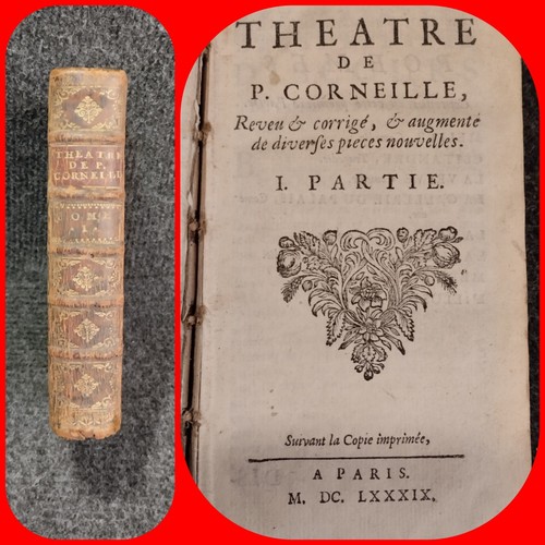Livre ancien 1689 - 1689, theatre