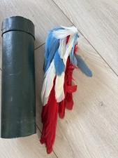 Plumet Coq Bleu Blanc Rouge Pour Képi Grande Tenue Poilu No Casque 