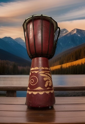 Authentic djembe drum amazing - drum,,