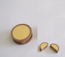 PLAYMOBIL MAISON MODERNE - Table Basse Marron Jaune Divisable Salon 4282