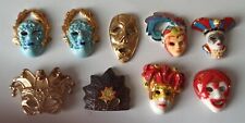 9 Fèves Masque Carnaval  Venise. Lot 8 ?