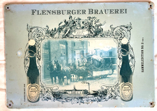 Flensburger bière plaque - flensburger,