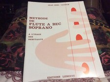 METHODE DE FLUTE A BEC SOPRANO